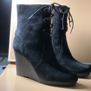 Michael Kors Women's Black Wedge Boots